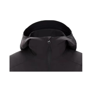始祖鸟（ARC'TERYX）GAMMA HOODY女款软壳衣休闲户外城市防风透气连帽冲锋衣夹克外套 X7779黑色24款LIGHTWEIGHT L