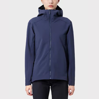 始祖鸟（ARC'TERYX）GAMMA HOODY女款软壳衣休闲户外城市防风透气连帽冲锋衣夹克外套 X7383黑色23款HOODY M