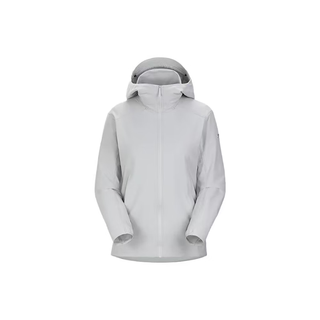始祖鸟（ARC'TERYX）GAMMA HOODY女款软壳衣休闲户外城市防风透气连帽冲锋衣夹克外套 X7383黑色23款HOODY M