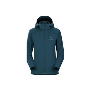 始祖鸟（ARC'TERYX）GAMMA HOODY女款软壳衣休闲户外城市防风透气连帽冲锋衣夹克外套 29481黑色22款SL S