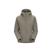 始祖鸟（ARC'TERYX）GAMMA HOODY女款软壳衣休闲户外城市防风透气连帽冲锋衣夹克外套 X6697黑色23款LIGHTWEIGHT L
