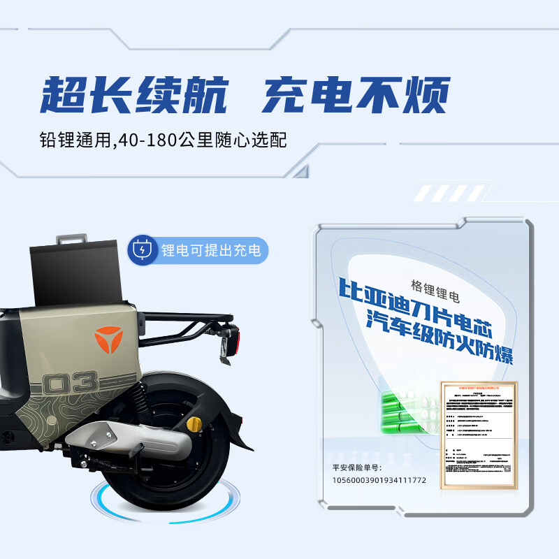  Yadea/雅迪 超长续航 电动自行车