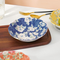 TOKI MINOYAKI 日式釉下餐具陶瓷木槿花盘餐盘家用套装菜盘