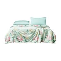 富安娜天丝蚕丝夏被可水洗机洗凉感蚕丝被夏凉被夏季薄被子空调被 深灰色