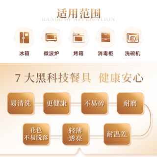 CORELLE康宁餐具 美国 耐热玻璃 三格减脂餐盘 早餐盘儿童分格盘 21cm分格盘-紫色幸运草