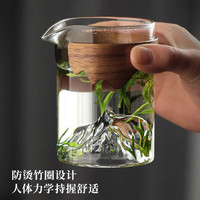宅轻松 玻璃公道杯加厚耐用分茶器茶海普洱红茶家用茶具配件功夫茶杯