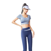 跑步运动套装女夏季2025晨跑服瑜伽裤内衣普拉提美背文胸