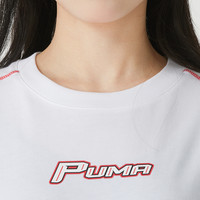 Puma/彪马MOTO Shorts女子圆领短袖针织毛圈短裤户外运动休闲套装