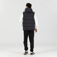 Adidas/阿迪达斯男子鸭绒羽绒马甲针织加绒长裤两件套保暖运动服
