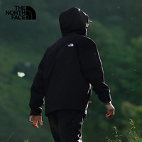 北面(The North Face)防风软壳男款休闲防泼溅连帽保暖轻便外套25春夏|89ZN JK3/宇宙黑 XL/180