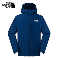北面(The North Face)防风软壳男款休闲防泼溅连帽保暖轻便外套25春夏|89ZN D1R/蓝色 S/165