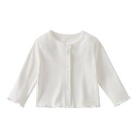 女童春季外套薄款宝宝春装衣服幼童防凉空调衫夏儿童纯色开衫夏装