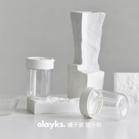 欧莱克 OLK-H8101 带吸管其他材质水杯 380ml 陶白色