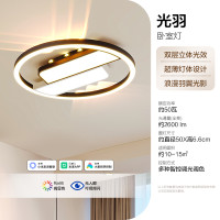 欧普照明 欧普led吸顶灯设计师款光影客厅吸顶灯具智控呼吸光星空顶光羽TC