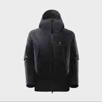 凯乐石（KAILAS）【直发】MONT-X冲锋衣男女户外硬壳GTX暴雨防水专业登山外套 KG2240104墨黑【MONTplus】 2XL