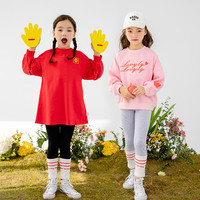 贝贝怡儿童装连裤女童打底裤加厚春秋季外穿宝宝女孩子春秋洋气潮 花灰