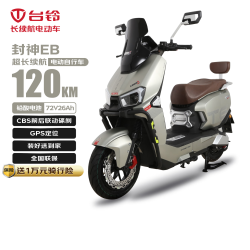 台铃 封神EB长续航120KM电动车铅酸电池7226智能电瓶车上班代步小电驴钨钢绿