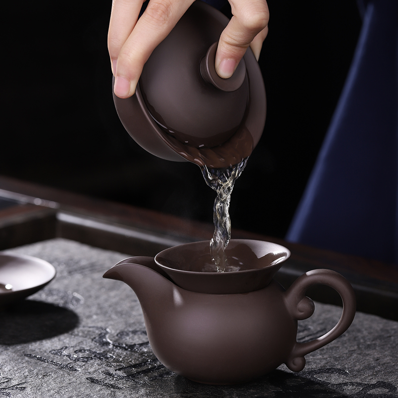 豪峰整套紫砂茶具套装家用中式泡茶办公室干泡茶盘轻奢现代小套