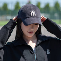 美职棒(MLB) 帽子男女秋季灯芯绒保暖棒球帽休闲鸭舌帽母亲节 纽约洋基队/炭灰色 均码 F