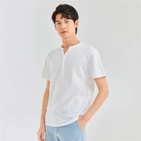 GIORDANO/佐丹奴 纯棉针织 男士亨利领短袖T恤