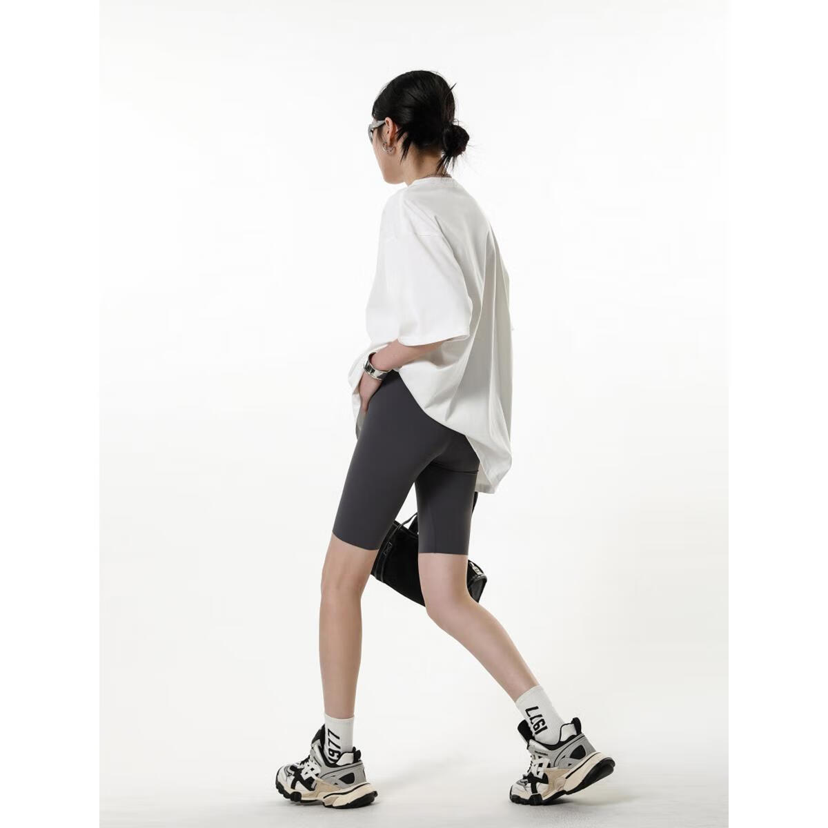 ICH MODE260G圆领重磅短袖t恤女2025新款夏质感宽松美式上衣男  尺码偏大
