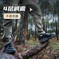户外特工HOT POTATO武功山登山鞋专业防滑防水徒步鞋子男女全地形黑色运动鞋