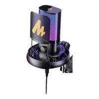  maono/闪克 降噪 电脑麦克风 内置声卡 USB电容麦 桌面话筒