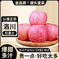 亨迅陕西洛川红富士苹果新鲜当季脆甜冰糖心时令丑苹果水果生鲜 净重8.5斤装 75-80mm