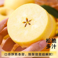粤迎山东奶油富士苹果脆甜烟台苹果黄金富士山东水果新鲜水果整箱 10斤精选果【单果70mm+】净9斤