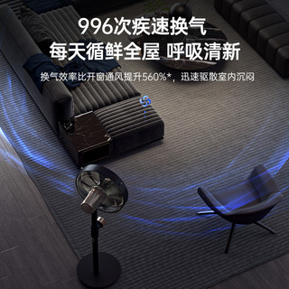 舒乐氏 Hero 金属机身空气循环扇 墨绿色