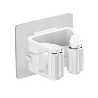 佳帮手拖把壁挂夹免打孔挂钩卫生间浴室墙上扫把收纳置物架拖把夹