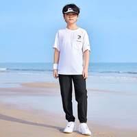 NIKE 3BRAND 耐克男女童裤子【速干排汗】2025夏季弹力儿童运动裤 黑色【速干排汗】 110 /50 【身高98-104cm】