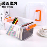 大号透明收纳箱家用卧室衣物整理可叠加防尘多功能收纳盒 大号蓝色