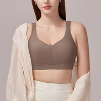 千奈美 大胸显小无钢圈文胸大码聚拢无痕内衣收副乳胸罩 裸感肤 XL (85BCD)