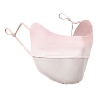 CAMEL骆驼3d立体防晒口罩女高颜值凉感冰丝防紫外线男黑色登山遮阳面罩 【原纱UPF50+防晒】烟雾灰，173BAH0055A