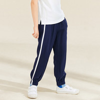 PawinPaw卡通小熊童装夏季男童凉感休闲印花束腿裤 藏青色/59 130 cm