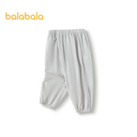 巴拉巴拉儿童裤子男女童夏防蚊裤睡裤可外出206225171201 灰色调00322 130