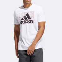 阿迪达斯 adidas短袖男装夏季时尚圆领休闲运动服训练短袖T恤