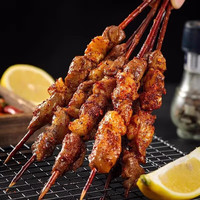 柒岛烧烤食材食物半成品BBQ羊肉串淄博烤串家庭团建炸串户外烤串套餐 手工红柳牛肉串【净重】
