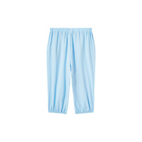 YeeHoO英氏童装儿童裤子防蚊裤夏季男女宝宝小童长裤户外休闲束脚裤长裤 纯净蓝【竹棉】 100 cm