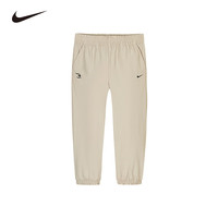 NIKE3BRAND 耐克童装排汗速干高弹长裤男女童防风侵入柔软舒适裤子 羽毛灰咖 140 /60 【身高128-140cm】