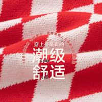 国风格纹毛衣女童上衣春秋款儿童毛衣大童毛衫菱形格提花新衣