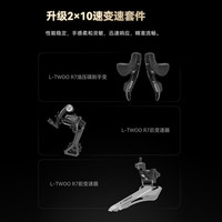 喜德盛（xds）公路自行车AD300铝架20速油碟运动竞速2025款单车 银蛇 510mm