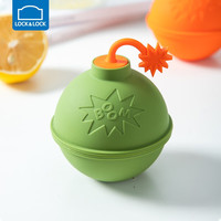 乐扣乐扣 威士忌冰球模具耐高温冰块模具易脱模制冰球硅胶圆形磨具单个装 绿色【约5.7CM】