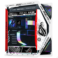 华硕（ASUS）ROG GR701 创世神机箱 吹雪机箱 EVA明日香联名台式机箱ARGB灯板全塔定制机箱翻毛皮白色机箱 ROG玩家国度主题（黑白创世神+灯板）