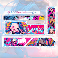 华硕(ASUS)ROG GR701 创世神机箱 吹雪机箱 EVA明日香联名台式机箱ARGB灯板全塔机箱翻毛皮白色机箱 金克斯主题(渐变白创世神+灯板)