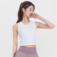 女款带胸垫背心T恤女士T恤无袖休闲运动T恤瑜伽T恤女