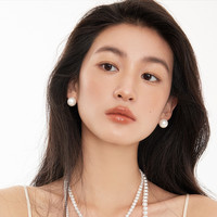 【中国黄金】珍尚银纯银耳钉女2025养耳洞轻奢高级感耳饰