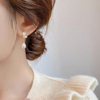 【中国黄金】珍尚银水滴纯银耳钉女款轻奢高级感气质大气耳坠耳饰