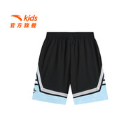 |安踏童装男童速干裤24夏季儿童短裤中大童五分裤子 荧光能量红-4